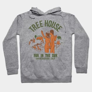 Vintage Defunct Treehouse Colony San Bernardino CA Hoodie